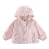 Jaqueta Estilo Coreano para Meninas com Babados Doce Menina Estilo Primavera e Outono 2026 Nova Moda Infantil Jaqueta Estilosa para Menininha Top