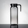 Suministro directo de fábrica botella de agua fría de acrílico y PC olla para té frío transparente a rayas de plástico restaurante olla para jugo y leche caliente y fría