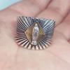 Anillo de plata 925 de la marca Lotai para hombre con inscripción personalidad moderno hip hop retro hipster anillo individual apertura ajustable
