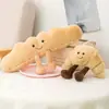 Ins creativo historia de pan tostado muñeco de peluche fábrica de muñecas venta al por mayor muñeca relajante