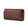 Bolsa de cintura para celular de canteiro de obras transversal no cinto, bolsa pendurada multifuncional, porta-moedas horizontal para idosos de meia-idade