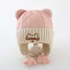 Gorro para Bebé para Otoño e Invierno, Moda Estilo Coreano para Niños Pequeños con Protección para Orejas Acolchada, Gorro Lei Feng Cálido y a Prueba de Viento de Invierno para Niños y Niñas