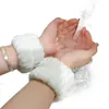 Faixa de Cabelo Absorvente e à Prova d'Água para Meninas Aplicarem Máscara Facial, Conjunto de Três Peças Especial de Faixa de Cabeça e Pulseira de Pulso para Limpeza Facial e Amarrar o Cabelo