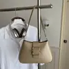 Bolsa de mão da moda para mulheres, nova bolsa de ombro retrô minimalista texturizada para o dia a dia 2026, bolsa de axila retrô de comércio exterior
