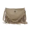 Bolso con Borlas para Mujer 2025 Nueva Moda Coreana Bolso de Hombro con Remaches Popular en Instagram Moderno Versátil Bolso Cruzado de Axila