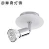 Suministro directo transfronterizo Iluminación Zhongshan sala de estar techo foco de techo redondo cabezal único led foco de superficie para el hogar