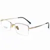 Armazón de Gafas Retro de Negocios Ultraligero con Patas de Gran Muralla Marco de Titanio Medio Aro Moda Artística Armazón de Gafas de Alta Calidad para Hombres Gafas Danyang