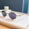 Gafas de Sol Hexagonales de Metal Pequeñas Personalizadas Estilo Urbano Europeas y Americanas Protección Solar para Exteriores de Moda Tendencia Versátiles