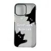 Estuche Transparente con Agujero Grande de Gatito Lindo Manzana 18Pro de Venta Caliente Transfronteriza Funda para Teléfono Antideslizante con Agujero Grande Iphone17