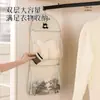 Bolsa Colgante para Guardar Ropa Interior Calcetines Sujetador Malla de Almacenamiento Multicapa Bolsa de Almacenamiento para Armario de Dormitorio Estudiantil