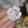 (precio único) Tela de encaje soluble en agua con bordado de malla de flores pequeñas, accesorio decorativo para reparación de agujeros de ropa infantil, para vestido de novia