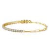 Mecanismo de Cierre Cadena Pulsera de Plata S925 Fila Única Circonita Diamante Artificial Pulsera Venta Directa de Fábrica