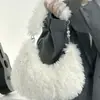 Nuevos Bolsos de Otoño e Invierno, Bolsos Peludos Lindos, Bolsos de Hombro Peludos de Moda, Bolsos de Peluche de Nicho para Mano y Hombro