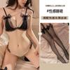 Lencería Sexy Talla Grande Melocotón Nair Perla Conjunto de Sujetador y Tanga de Tres Puntos Pura Pasión Lindo Moño