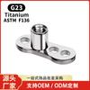 Base de Implante de Aleación de Titanio F136 Titanio G23 Clavo Óseo de Implante Estilo Europeo y Americano Perforación Corporal Personalizada Implante Subcutáneo Clavo de Clavícula