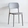 Cadeira de jantar simples nórdica Cadeira de lazer Cadeira doméstica Cadeira de adulto Cadeira de encosto espessado Cadeira de plástico Cadeira ao ar livre