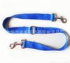 Nylon de duas cabeças coleira para animais de estimação coleira para cães coleira para cães ao mesmo tempo tração dois cães animais de estimação um arrastar dois multicoloridos