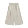 ALINDM Pantalones de Verano Delgados Cortos Adelgazantes para Mujer Talla Grande 100kg Cintura Alta Pantalones de Pierna Ancha Adelgazantes