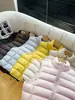 Chaleco de Canalé Nuevo Otoño e Invierno 90 Chaqueta de Plumón de Pato Blanco 2025 Chaleco de Cuello Alto Ropa Exterior Cálida Acolchada Chaleco Engrosado