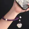 Corrente para Celular Zixia Fairy Amethyst Otimizada Cordão de Pulso Feminino Exclusivo Artesanal Estilo Chinês Enfeites Pendentes