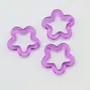 Colgante de Estrella de Cinco Puntas Transparente Acrílico 30mm Colorido con Agujero Adorno para Colgar Accesorios para Joyería Hecha a Mano DIY Venta al por Mayor en Stock