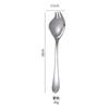 Tenedor cuchara para ensalada de acero inoxidable 304 transfronterizo, mango largo integrado, cuchara para ensalada, tenedor para estudiantes, tenedor para fruta, herramienta para comer fideos
