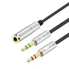 Yu Shuo/Adaptador Dos en Uno de Micrófono para Auriculares Línea de Audio de 3.5 mm Uno en Dos Línea Convertidora para Teléfono Móvil y Computadora