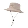 Nuevo sombrero de ala ancha para senderismo para acampar, sombrero de pescador impermeable para primavera y verano para mujeres, sombrero para protección solar al aire libre, sombrero de secado rápido con logo