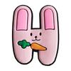 Pingentes de Letras de Animais Fofos Exclusivo Transfronteiriço da Amazon Acessórios de Fivela Decorativa para Calçados Crocs de PVC Acessórios de Fivelas Botões de Pressão