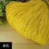 Sombrero de papel línea de rafia gancho sombrero de verano línea de rafia línea trenzada sombrero de paja de algodón línea gancho hecho a mano sombrero de copa hueco bolsa