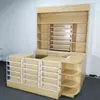 Combinación de gabinete para cigarrillos y licores, mostrador de caja de supermercado, gabinete trasero, estante multifuncional, mostrador de bar, vitrina de exhibición de productos, uso comercial integrado