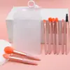 Conjunto de 8 pincéis de maquiagem de alta qualidade, corretivo portátil, conjunto de pincéis de mel, cabelo macio, beleza, sombra, ferramenta de maquiagem