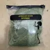 Toalla de baño de malla africana de nylon con cordón más vendida de Amazon, toalla de sauna de alta elasticidad, toalla de baño exfoliante, al por mayor