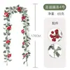 Vides Artificiales Rojas de Navidad Venta Caliente Transfronteriza Vides de Plantas Artificiales Verdes Vides de Hojas Navideñas Decoración al por Mayor Amazon