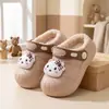Pantuflas de Algodón para Niños Conejito 2026 Nuevas de Invierno Dibujos Animados Lindas Impermeables Cálidas Zapatos de Algodón para Niños