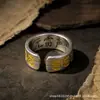 Anillo de Cobre con Símbolo del Dios del Trueno Cultural y Creativo Taoísta Anillo Vintage Retro para Hombre del Trueno de los Nueve Cielos Taoísta Accesorios Taoístas