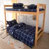 Atacado do Fabricante Roupa de Cama Individual para Dormitório de Estudante Capa de Edredom Conjunto Completo Conjunto de Seis Peças Escovado Não Algodão