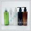 Frasco com bomba de loção branco, 200ml, frasco com bico de pato transparente, frasco de limpador facial, 200ml, frasco com bomba de loção, frasco de gel de banho