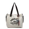 Nova Bolsa de Lona Estilo Coreano Bolsa Estudante para Deslocamento Bolsa de Ombro Masculina e Feminina Elegante Moderna Versátil Grande Capacidade Bolsa de Mão