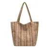 Moda Otoñal Cuadros Retro Bolso de Hombro Estilo Coreano Bolso Tote de Gran Capacidad Bolso de Moda Bolso de Mano para Viajero