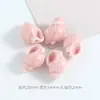 Accesorios para Pulseras DIY Material de Cuentas Coloridas Cuentas de Porcelana de Concha Agujero Recto Cuentas Cerámicas Lindas Material para Pulseras Collares