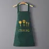 Nuevo delantal de cocina para el hogar impermeable a prueba de aceite moderno lindo ropa de trabajo para hombres y mujeres delantal de cocina delantal de cintura personalizado