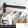 Cabide de parede para roupas, novo armário, durável, casal, aço inoxidável, dobrável, retrátil, gancho para casa