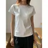 Em estoque + qualidade original Camiseta de manga curta para mulheres, adequada para silhuetas petite, top cropped