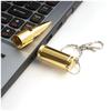 Novo presente criativo Pen drive simulação bala Pen drive grande capacidade 32G 64G gravação a laser em metal Pen drive fábrica de origem