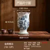 Vaso Cerâmico de Luxo, Estilo Europeu Retrô de Luxo Leve, Sala de Estar com Sensação de Alto Padrão, Vaso de Flores Azul e Branco Estilo Chinês Novo, Arranjo de Flores, Ornamento Estilo Americano