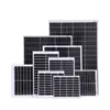 Panel Solar 10-120W Panel de Energía Solar 18V Panel de Carga para Exteriores Panel Fotovoltaico Solar de Silicio Monocristalino