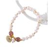 Pulsera de Perlas de Agua Dulce para Venta en Vivo de Celebridad de Internet Diseño Nicho Ins para Mujer Estilo Simple y Frío Pulsera de Perlas de Concha