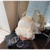 Mini Mochila de Diseño de Nicho Transfronteriza para Mujer 2025 Nueva Moda Estilo Coreano Cadena Estudiante Mochila Escolar Mochila de Viaje