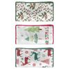 Pano de Prato de Waffle Natalino Transfronteiriço Absorvente Espessado Toalha para Conjunto de Chá Estampado de Natal Almofada de Pano para Mesa de Centro Mesa de Chá